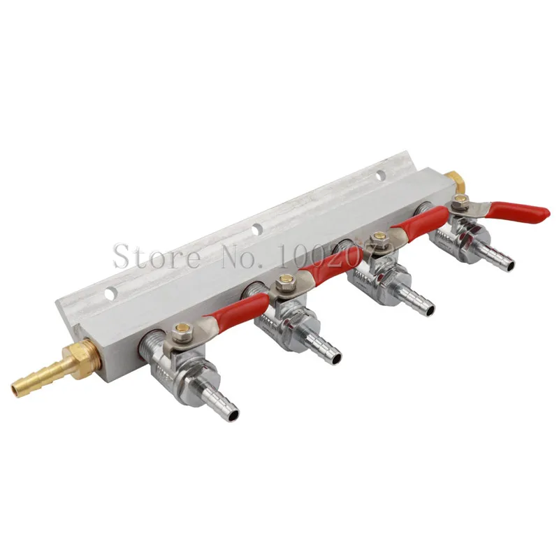 4 Way CO2 Gas Manifold Distribution W/ Check Valves Fitting 1/4" barb Home Brewing Draft Beer Dispense Keg Splitter
4 Way CO2 Gas Manifold Distribution W/ Check Valves Fitting 1/4" barb Home Brewing Draft Beer Dispense Keg Splitter