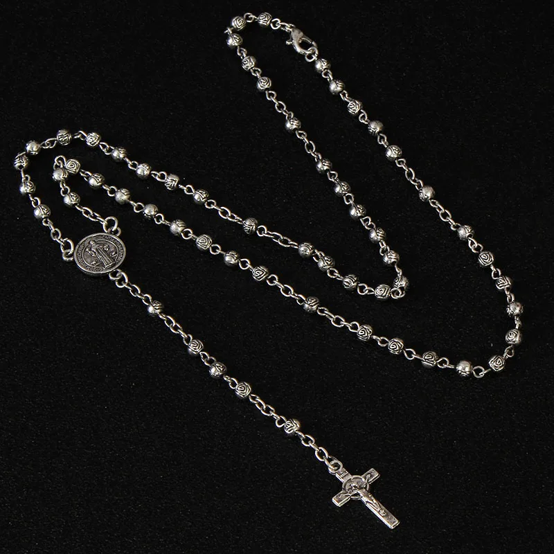 4mm Stainless Steel Necklace Vintage Gold and Silver Ladies Jewelry Rosary Necklace Ladies Jewelry Necklace Jesus Cross Neck
4mm Stainless Steel Necklace Vintage Gold and Silver Ladies Jewelry Rosary Necklace Ladies Jewelry Necklace Jesus Cross Neck