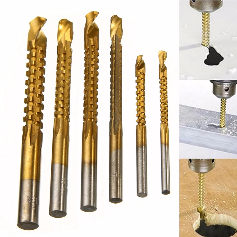6pcs HSS Titanium Coated Woodworking Wood Cutting Hole Cutter Saw Drill Bit Set
6pcs HSS Titanium Coated Woodworking Wood Cutting Hole Cutter Saw Drill Bit Set