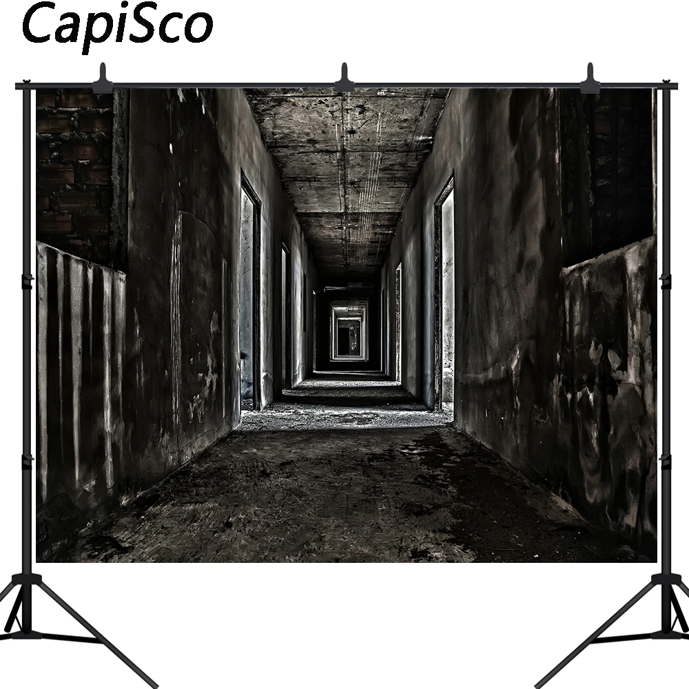 Capisco Halloween photographic backdrop scary thrilling hallway walkway in abandoned building background photocall studio props
Capisco Halloween photographic backdrop scary thrilling hallway walkway in abandoned building background photocall studio props