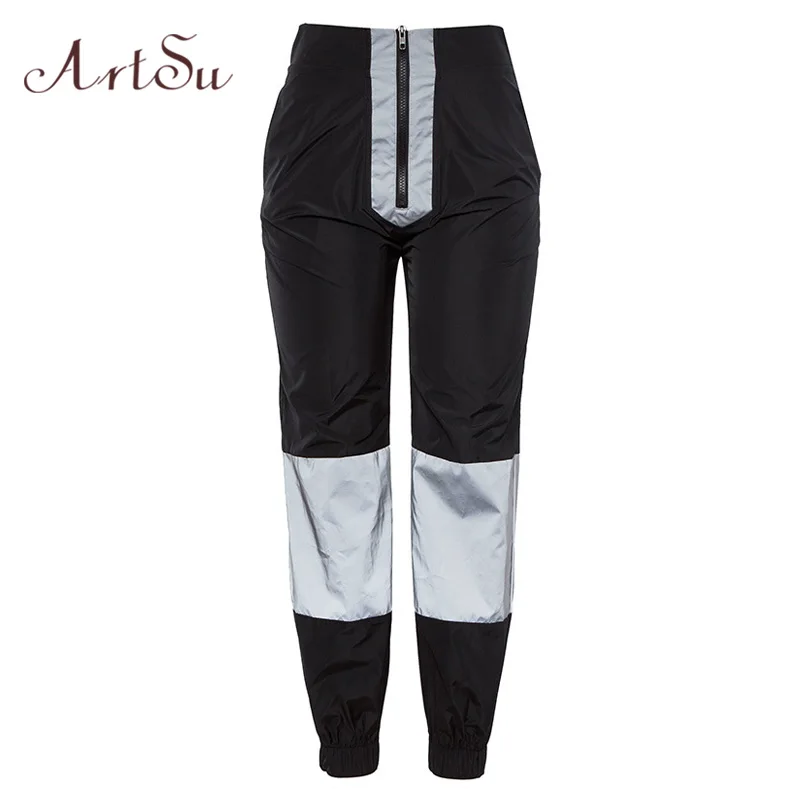 ArtSu Fashion High Waist Black Harem Pants Women Patchwork Clubwear Streetwear Loose Pants Sweatpants Glowing Hip Hop ASPA20142
ArtSu Fashion High Waist Black Harem Pants Women Patchwork Clubwear Streetwear Loose Pants Sweatpants Glowing Hip Hop ASPA20142