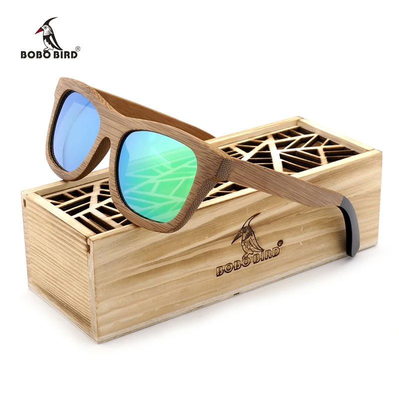 BOBO BIRD Brand Polarized Sunglasses Women Men Handmade Bamboo Sun Glasses Steampunk Eyewear with Gift C-BG007-a-c
BOBO BIRD Brand Polarized Sunglasses Women Men Handmade Bamboo Sun Glasses Steampunk Eyewear with Gift C-BG007-a-c