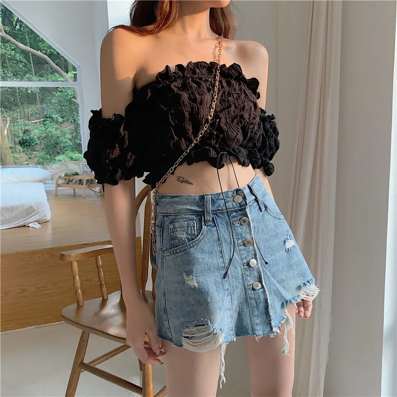 Retro Single-breasted Jean Shorts Women Summer High Waist Slim Slimming Hole Zipper Spodenki Damskie Korean Clothes TQ2865D
Retro Single-breasted Jean Shorts Women Summer High Waist Slim Slimming Hole Zipper Spodenki Damskie Korean Clothes TQ2865D