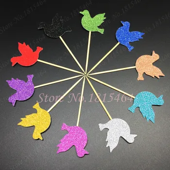 30pcs Glitter Pigeon Pick Party Supplies Cupcake Toppers Pick Kid Birthday Baby Shower Cake Baking Shop Accessories
30pcs Glitter Pigeon Pick Party Supplies Cupcake Toppers Pick Kid Birthday Baby Shower Cake Baking Shop Accessories