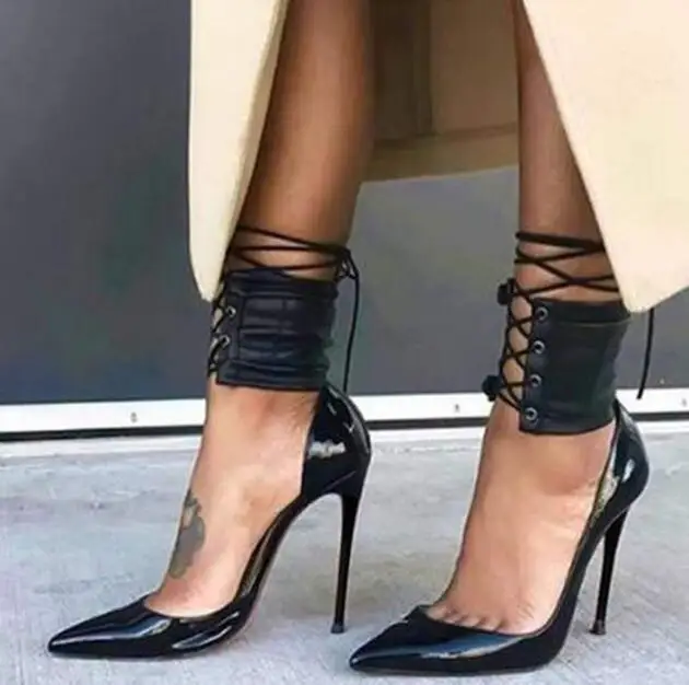 New Arrival 2019 Sexy Pointed Toe Dress Shoes for Woman Ankle Cross-tied Patent Leather Pumps Fashion Thin Heel Office Shoes
New Arrival 2019 Sexy Pointed Toe Dress Shoes for Woman Ankle Cross-tied Patent Leather Pumps Fashion Thin Heel Office Shoes