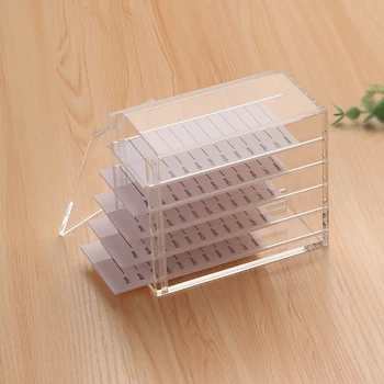 Hot1pc 5 Layer Eyelash Storage Box Portable Transparent Eyelashes Display Pallet Holder Makeup Organizers Tools Bathroom Storage
Hot1pc 5 Layer Eyelash Storage Box Portable Transparent Eyelashes Display Pallet Holder Makeup Organizers Tools Bathroom Storage