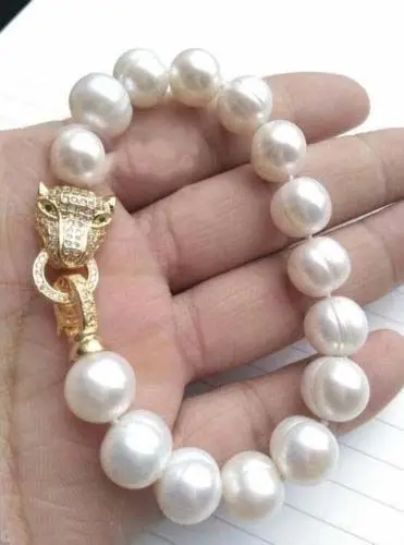 Shipping >>>> AAA 11-13MM NATURAL SOUTH SEA BAROQUE WHITE PEARL BRACELET 7.5-8'' Leopard Clasp
Shipping >>>> AAA 11-13MM NATURAL SOUTH SEA BAROQUE WHITE PEARL BRACELET 7.5-8'' Leopard Clasp