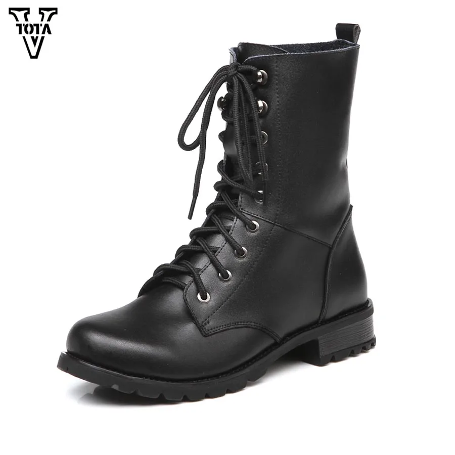 VTOTA Martin Boots PU Leather Women Boots Shoes Woman Handmade Lace-Up Autumn Winter Lady Botas Feminina Fashion Motorcycl
VTOTA Martin Boots PU Leather Women Boots Shoes Woman Handmade Lace-Up Autumn Winter Lady Botas Feminina Fashion Motorcycl