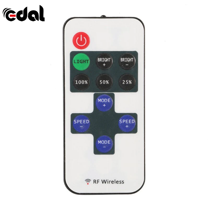 EDAL Mini RF Wireless Remote Led Dimmer Controller For Single Color Light Strip SMD5630 SMD5050 SMD3528
EDAL Mini RF Wireless Remote Led Dimmer Controller For Single Color Light Strip SMD5630 SMD5050 SMD3528