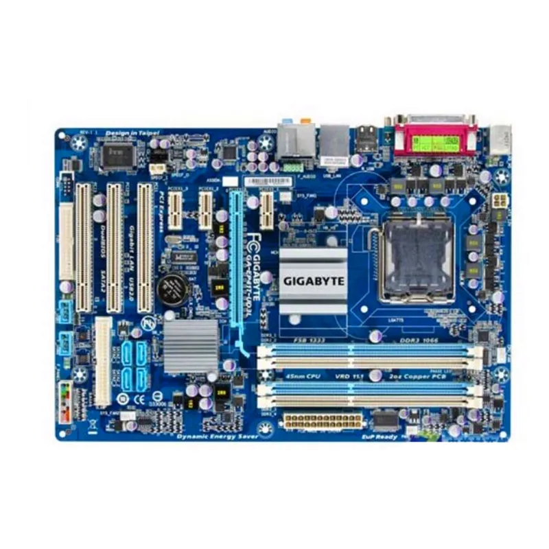 Материнская плата для Gigabyte оригинальная б/у настольная LGA 775 DDR3 SATA2 USB2.0 ATX |