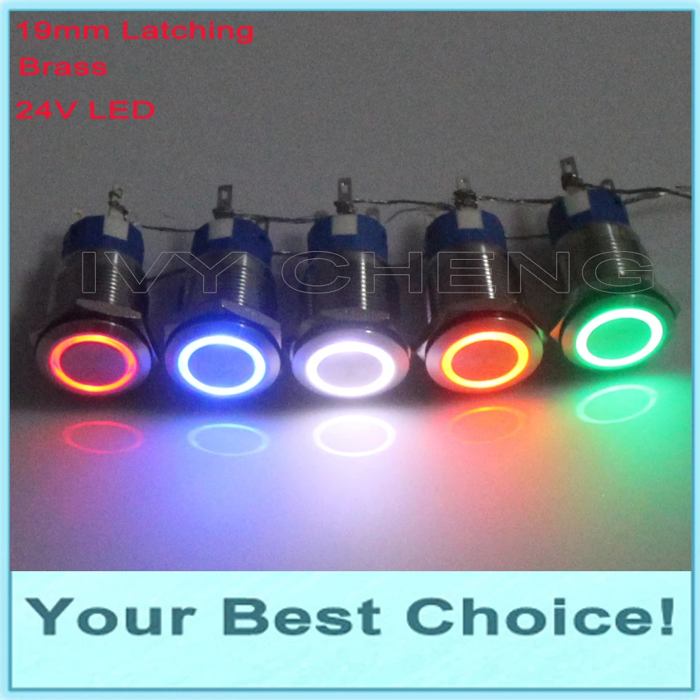 100pcs 19mm Chrome IP67 Waterproof Self Locking Latching ON/OFF 24V Ring LED Lighted anti-vandal Metal Push Button Switch
100pcs 19mm Chrome IP67 Waterproof Self Locking Latching ON/OFF 24V Ring LED Lighted anti-vandal Metal Push Button Switch