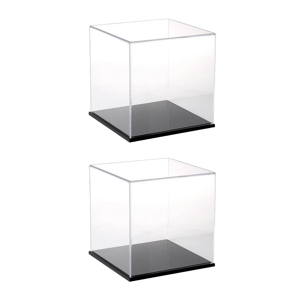 MagiDeal Clear Acrylic Display Box Case Protector Perspex 8x8x8cm for Amiibo Funko POP Model Dolls Showbox