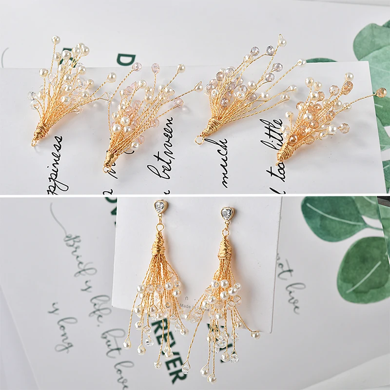 

Min order 10pcs/lot beads decoration Copper winding fashion tassel shape metal floating locket charms diy jewelry accessory