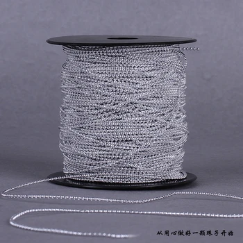 100M Fishing Line Artificial Pearls 1.5mm Silver Beads Chain trim Garland For Jewelry Wedding Bridal Bouquet Flower Decoration
100M Fishing Line Artificial Pearls 1.5mm Silver Beads Chain trim Garland For Jewelry Wedding Bridal Bouquet Flower Decoration