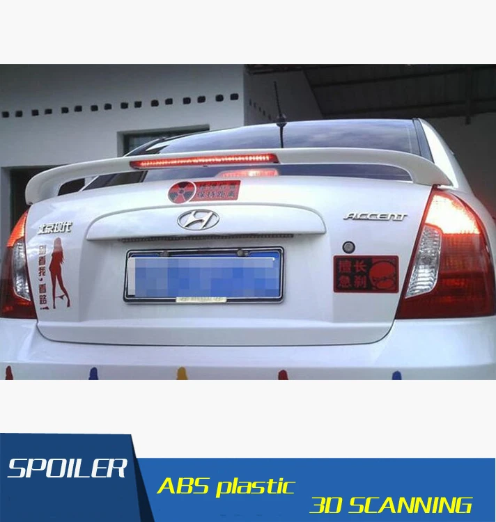 For Accent Spoiler High Quality ABS Material Car Rear Wing Primer Color Rear Spoiler For Hyundai Accent Spoiler 2007-2013
For Accent Spoiler High Quality ABS Material Car Rear Wing Primer Color Rear Spoiler For Hyundai Accent Spoiler 2007-2013