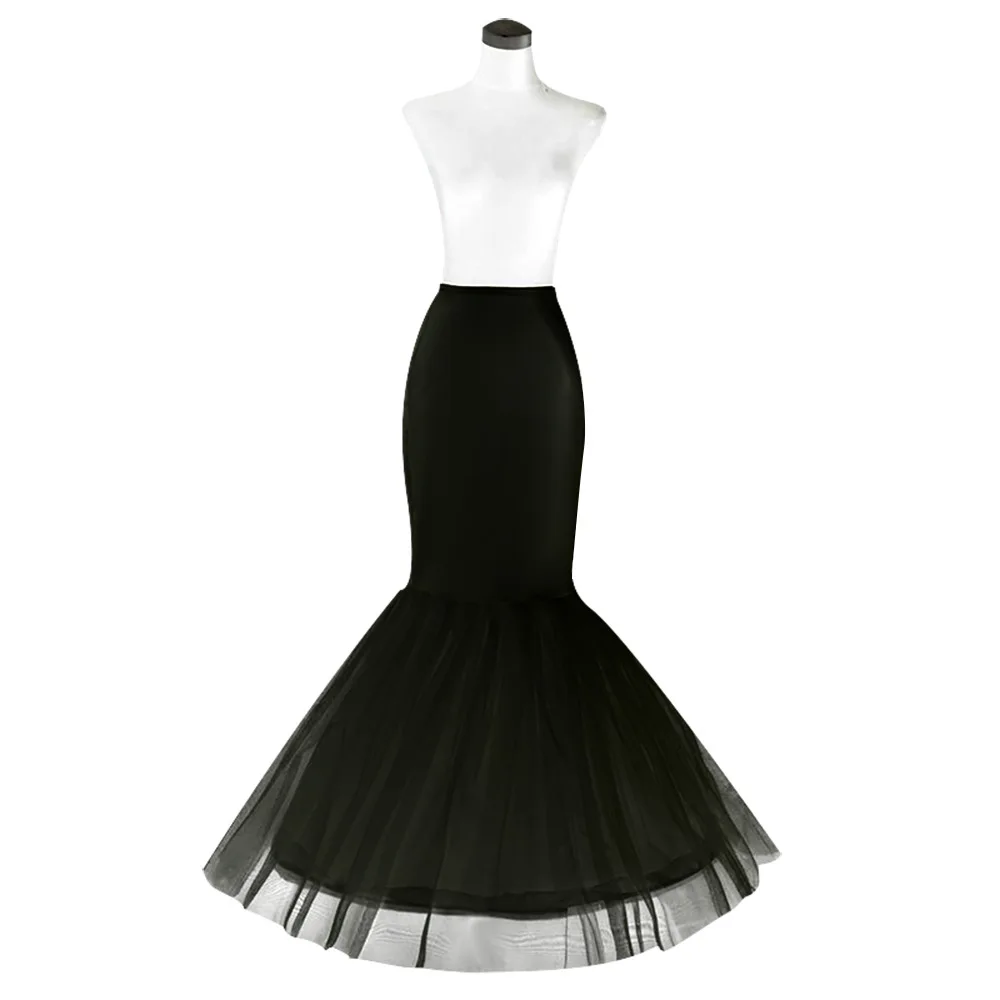 Black White Mermaid Wedding Petticoats 1 Hoop Bone Cheap Crinoline Bridal Wedding Accessories Underskirt
Black White Mermaid Wedding Petticoats 1 Hoop Bone Cheap Crinoline Bridal Wedding Accessories Underskirt