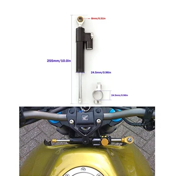 Motorcycle Universal Steering Damper Stabilizer Linear For SUZUKI KAWASAKI HONDA s1000rr YAMAHA mt09 r1 r6 Black&Silver 1 PCS
Motorcycle Universal Steering Damper Stabilizer Linear For SUZUKI KAWASAKI HONDA s1000rr YAMAHA mt09 r1 r6 Black&Silver 1 PCS