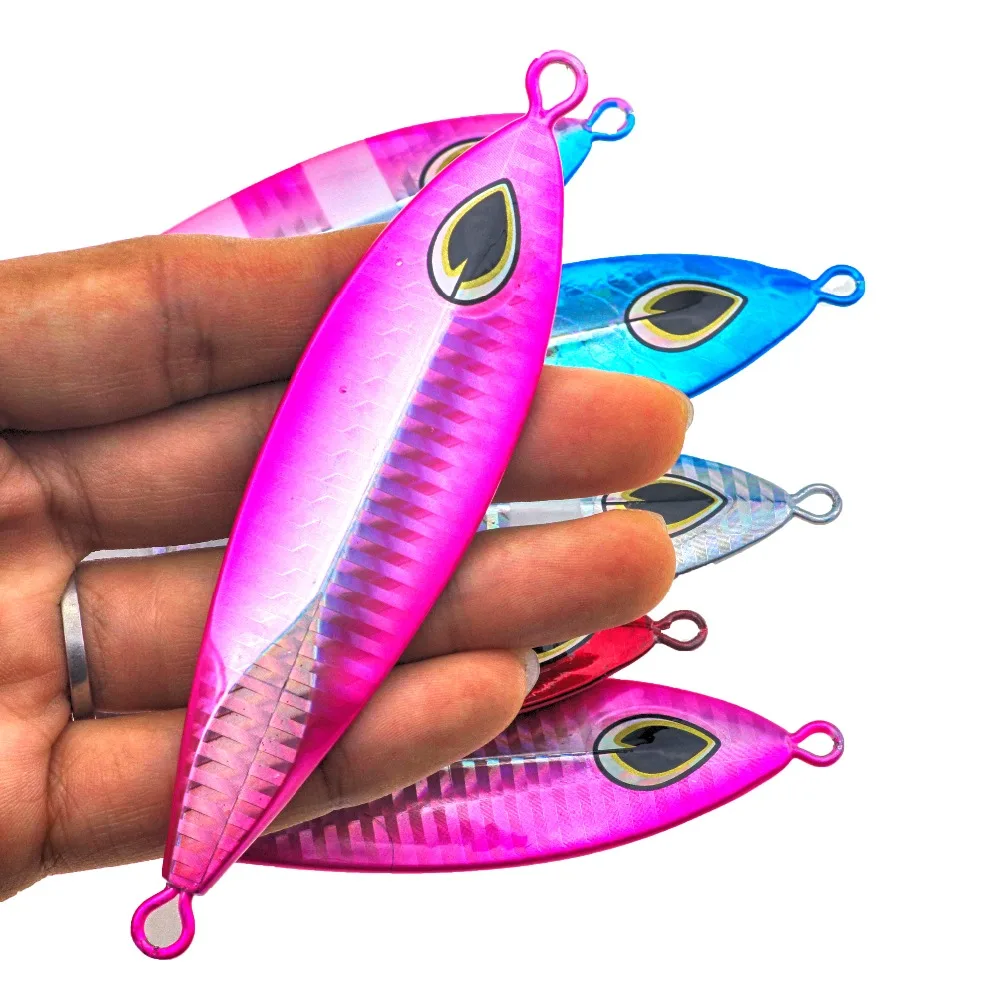 Rompin 1pcs 60g/80g/100g Sinking Slow jig Shake Metal Jigging Fishing Spoon Luminous Baits Hard Lead Deep Sea Fishing Jig Lures
Rompin 1pcs 60g/80g/100g Sinking Slow jig Shake Metal Jigging Fishing Spoon Luminous Baits Hard Lead Deep Sea Fishing Jig Lures