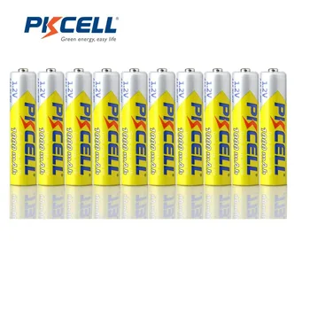10PCS/lot PKCELL NIMH AAA Battery 1000mAh 3A 1.2V Ni-MH Rechargeable Battery Batteries Baterias for Cameras Flashlights Toys
10PCS/lot PKCELL NIMH AAA Battery 1000mAh 3A 1.2V Ni-MH Rechargeable Battery Batteries Baterias for Cameras Flashlights Toys