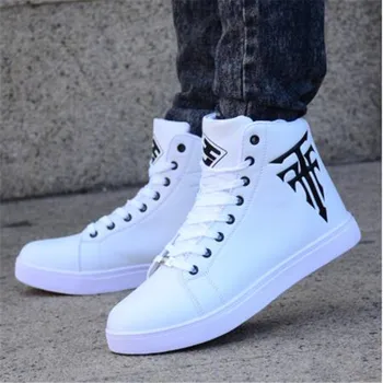 Spring Autumn Men's Shoes Korean Version Of The Trend Of High-top Shoes Men's White Casual Wild Shoes Eu Size 39-44 Black White
Spring Autumn Men's Shoes Korean Version Of The Trend Of High-top Shoes Men's White Casual Wild Shoes Eu Size 39-44 Black White