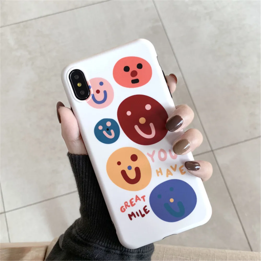 Smiley Stickers Case for Iphone Xs Max XR Korean Style Non-slip TPU Soft Case Compatible With Iphone6s/7/8/X/Xs/XR/XsMax 2170219
Smiley Stickers Case for Iphone Xs Max XR Korean Style Non-slip TPU Soft Case Compatible With Iphone6s/7/8/X/Xs/XR/XsMax 2170219