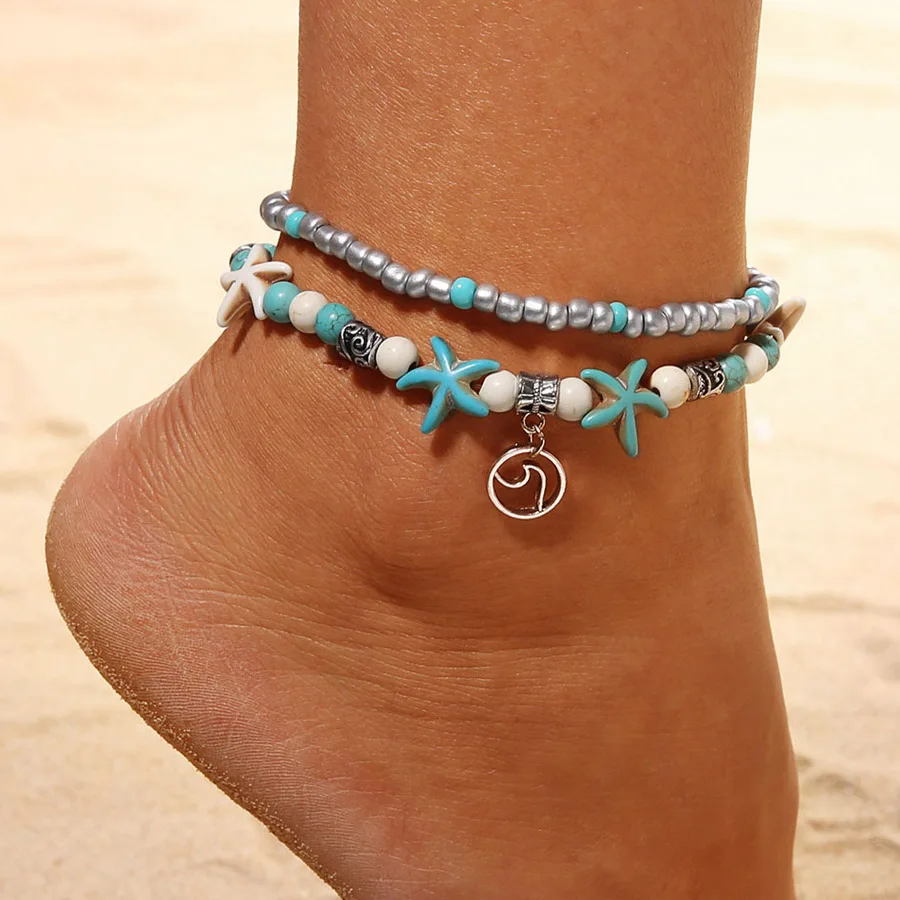 DuoTang Classic Bohemia Shell Anklets Women Vintage Animal Tortoise Multi Layer Bead Anklet Statement Jewelry Accessories
DuoTang Classic Bohemia Shell Anklets Women Vintage Animal Tortoise Multi Layer Bead Anklet Statement Jewelry Accessories