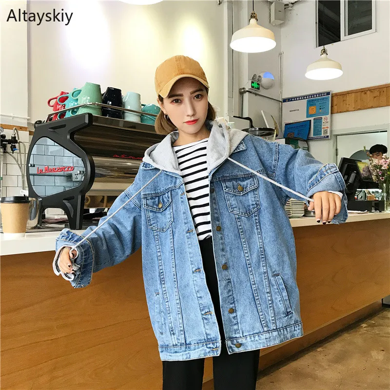 Jackets Women All-match Simple Korean Style Daily Jacket Loose Solid Retro Lovely Female Students Girls Womens 2019 Leisure New
Jackets Women All-match Simple Korean Style Daily Jacket Loose Solid Retro Lovely Female Students Girls Womens 2019 Leisure New