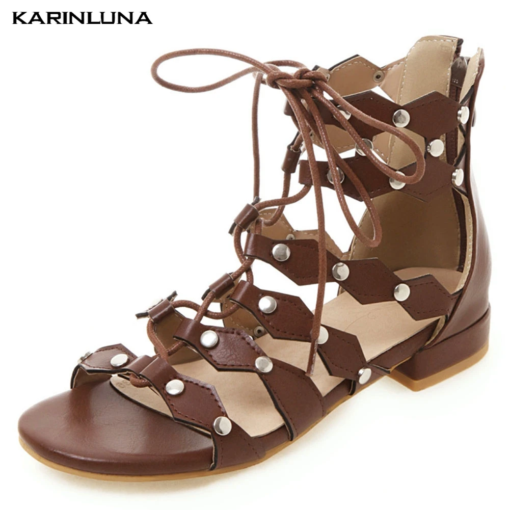 KarinLuna Women Shoes Big Size 33-46 Rivet Punk Fashion Gladiator Party Summer Sandals Shoes Woman
KarinLuna Women Shoes Big Size 33-46 Rivet Punk Fashion Gladiator Party Summer Sandals Shoes Woman