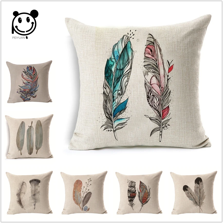 Tribal Pattern Feather Cushion Cover Retro Sofa Throw Pillows Shaped Pebble Pillow Lounge Linen Lounger 45x45cm
Tribal Pattern Feather Cushion Cover Retro Sofa Throw Pillows Shaped Pebble Pillow Lounge Linen Lounger 45x45cm