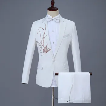 Men's suit two-piece suit (coat + pants) men's new fashion personality trend banquet suit dress wedding groom groomsmen dress
Men's suit two-piece suit (coat + pants) men's new fashion personality trend banquet suit dress wedding groom groomsmen dress