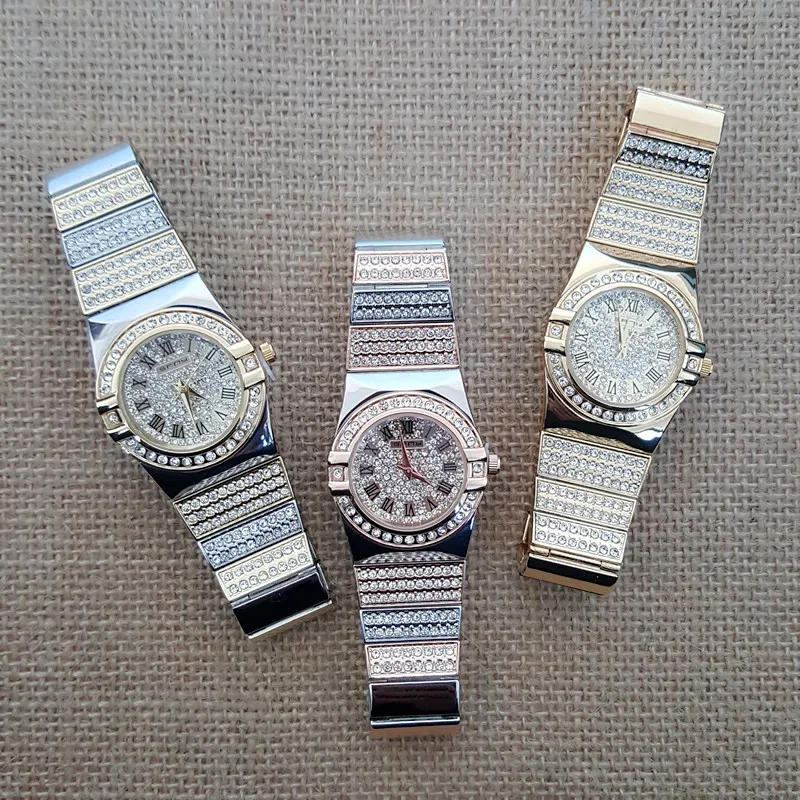 High Quality Classic Design Full Diamond Dial Female Watch High Quality Roman Numbers Dial Unique Shape Female Quartz Watch
High Quality Classic Design Full Diamond Dial Female Watch High Quality Roman Numbers Dial Unique Shape Female Quartz Watch