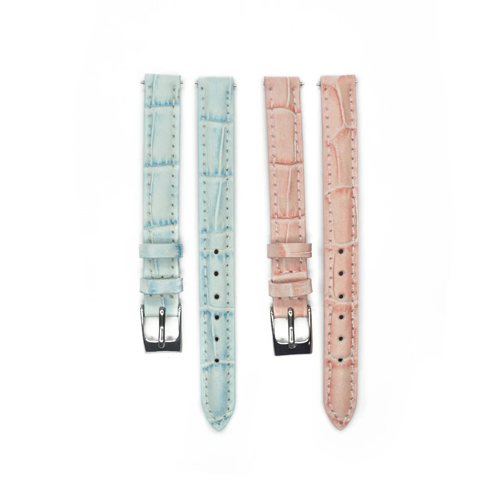 YQI Genuine Leather Watchband 10mm Calf Leather Watch Band Watch Strap Small Size Blue Pink for Hour for Women Men Steel Buckle
YQI Genuine Leather Watchband 10mm Calf Leather Watch Band Watch Strap Small Size Blue Pink for Hour for Women Men Steel Buckle