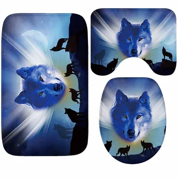 Flannel Bath Rug Non Slip Bath Mat Bathroom Carpet 3Pcs/Set Wolf Series Bathroom Mats And Toilet Cover Sleeves Absorbent
Flannel Bath Rug Non Slip Bath Mat Bathroom Carpet 3Pcs/Set Wolf Series Bathroom Mats And Toilet Cover Sleeves Absorbent