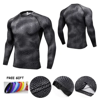 

New Long Sleeve Sport Shirt Men Quick Dry Running T-shirts Gym Clothing Fitness Top Crossfit T Shirt Mens Rashgard Soccer Jersey