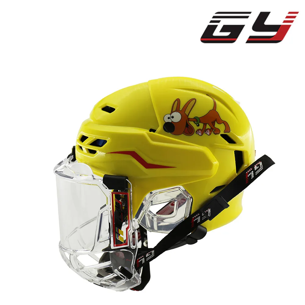 2018-chidren-hockey-helmet-puppy-yellow-5