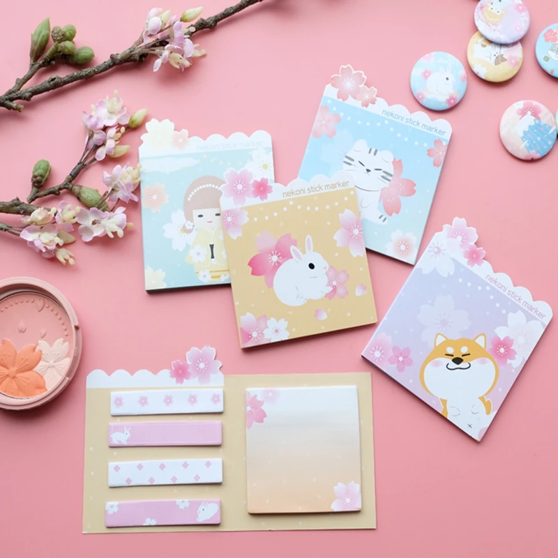 Kawaii Cherry Animal Sakura Memo Pad N Times Sticky Notes Escolar Papelaria School Supply Bookmark Label Japanese Stationery
Kawaii Cherry Animal Sakura Memo Pad N Times Sticky Notes Escolar Papelaria School Supply Bookmark Label Japanese Stationery
