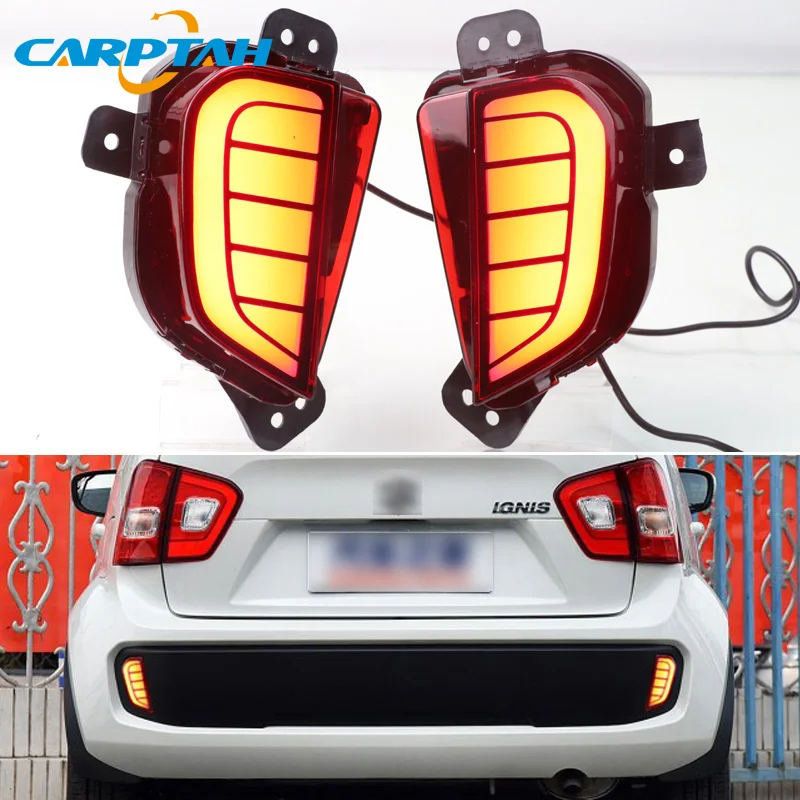 2PCS LED Rear Fog Lamp For Suzuki Ignis 2016 2017 2018 2019 Car LED Bumper Light Brake Light Reflector 2-in-1 Functions
2PCS LED Rear Fog Lamp For Suzuki Ignis 2016 2017 2018 2019 Car LED Bumper Light Brake Light Reflector 2-in-1 Functions