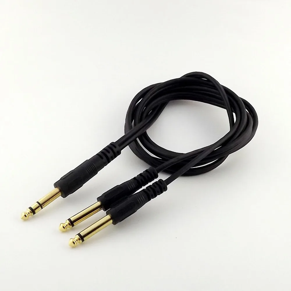 10pcs Gold 6.35mm 1/4" Stereo Male to Dual 6.35mm Mono Male Audio Adapter Cable 1.5m
10pcs Gold 6.35mm 1/4" Stereo Male to Dual 6.35mm Mono Male Audio Adapter Cable 1.5m