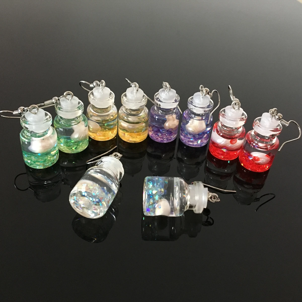 Unique Exquisite Summer Beach Sand Pearl Wishing Bottle Earrings Personality Jewelry Creative Fashion Funny Earring Aretes Gifts
Unique Exquisite Summer Beach Sand Pearl Wishing Bottle Earrings Personality Jewelry Creative Fashion Funny Earring Aretes Gifts