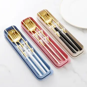 2/3Pcs Stainless Steel Fork Spoon Chopstick Home Travel Tableware with Box Bag Kitchen Tools
2/3Pcs Stainless Steel Fork Spoon Chopstick Home Travel Tableware with Box Bag Kitchen Tools