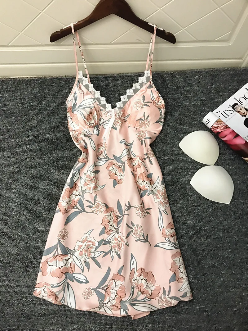Sexy Casual Women Lingerie Solid Sleeveless Silk Nightgown Mini V Neck Sleepwear Dress Nightdress Homewear
Sexy Casual Women Lingerie Solid Sleeveless Silk Nightgown Mini V Neck Sleepwear Dress Nightdress Homewear