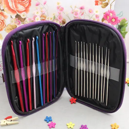 Free Shipping High Quality 22Pcs Set Multi-colour Aluminum Crochet Hooks Needles Knit Weave Craft Yarn
Free Shipping High Quality 22Pcs Set Multi-colour Aluminum Crochet Hooks Needles Knit Weave Craft Yarn