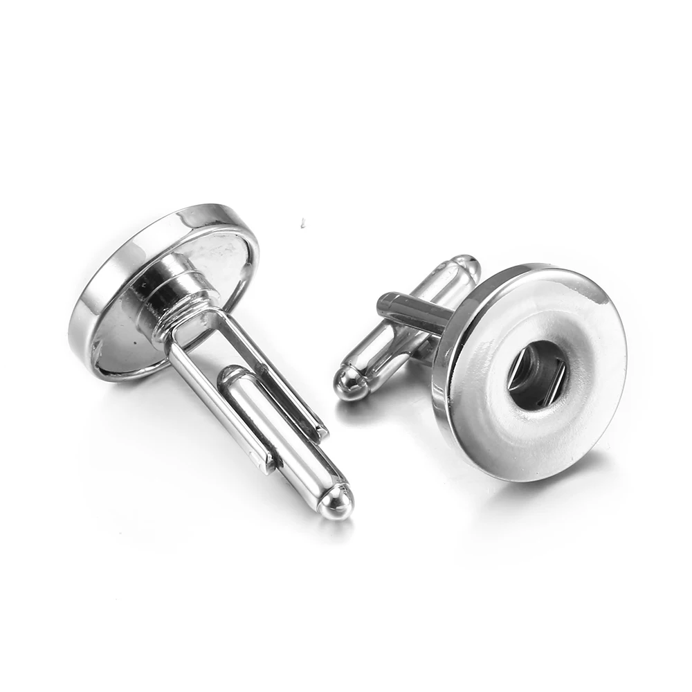 High Quality Men's 18mm Snap Button Cufflink Tie Clip Stickpin Fit DIY Ginger Watch Jewelry | Украшения и аксессуары