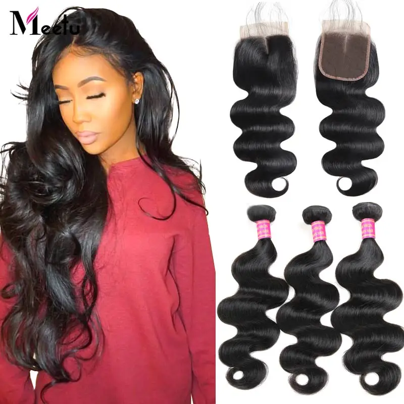 Meetu Hair Body Wave Bundles with Closure Malaysian Hair Bundles with Closure 100% Human Hair 3 Bundles with Closure Non Remy
Meetu Hair Body Wave Bundles with Closure Malaysian Hair Bundles with Closure 100% Human Hair 3 Bundles with Closure Non Remy
