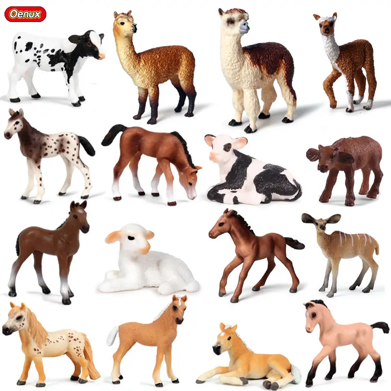 Oenux Farm Animals Simulation Cute Model Action Figure Alpaca Cow Horse Figurines Sheep Goat Miniature Educational Toy For Kid
Oenux Farm Animals Simulation Cute Model Action Figure Alpaca Cow Horse Figurines Sheep Goat Miniature Educational Toy For Kid