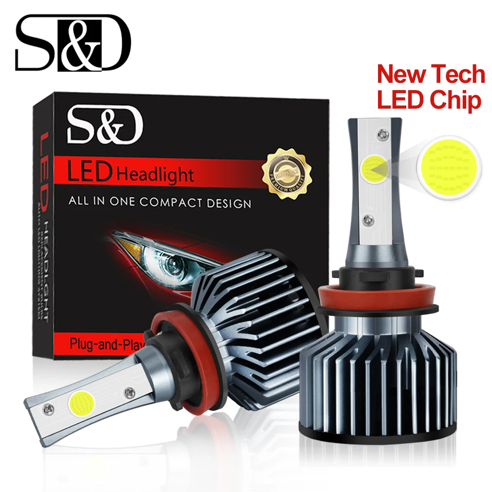 New LED Chip 12000LM Car Headlight Bulbs LED H1 H3 H27 H7 H11 HB3 HB5 880 9005/HB3 9006/HB4 H4 LED HB1 12V 6000K Lamp Auto Light
New LED Chip 12000LM Car Headlight Bulbs LED H1 H3 H27 H7 H11 HB3 HB5 880 9005/HB3 9006/HB4 H4 LED HB1 12V 6000K Lamp Auto Light