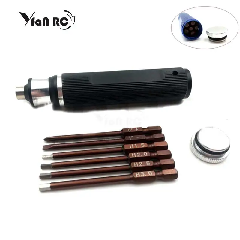 Free 6 In 1 Hex Screw Driver Tools Kits High Quality 1.5/2.0/2.5/3.0mm/+/- Type Inner Hexagon Head RC Screwdriver Plane Model
Free 6 In 1 Hex Screw Driver Tools Kits High Quality 1.5/2.0/2.5/3.0mm/+/- Type Inner Hexagon Head RC Screwdriver Plane Model