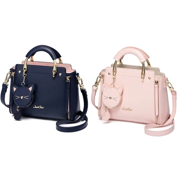 Just Star Leather Handbag Ladies Embroidered Cat Handbag Purse Ladies Tassel Stitching Casual Messenger Bag
Just Star Leather Handbag Ladies Embroidered Cat Handbag Purse Ladies Tassel Stitching Casual Messenger Bag