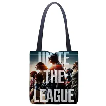 Justice League Custom Tote Bag For Women Fabric Bags Eco Reusable Shopping Bags Traveling Beach Casual Useful Shoulder Bag
Justice League Custom Tote Bag For Women Fabric Bags Eco Reusable Shopping Bags Traveling Beach Casual Useful Shoulder Bag