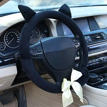 Plush Figure Cartoon Cat Steering Wheel Cover Non-Slip And Comfortable Black/Grey/Pink/Purple Color Suitable For Auto
Plush Figure Cartoon Cat Steering Wheel Cover Non-Slip And Comfortable Black/Grey/Pink/Purple Color Suitable For Auto